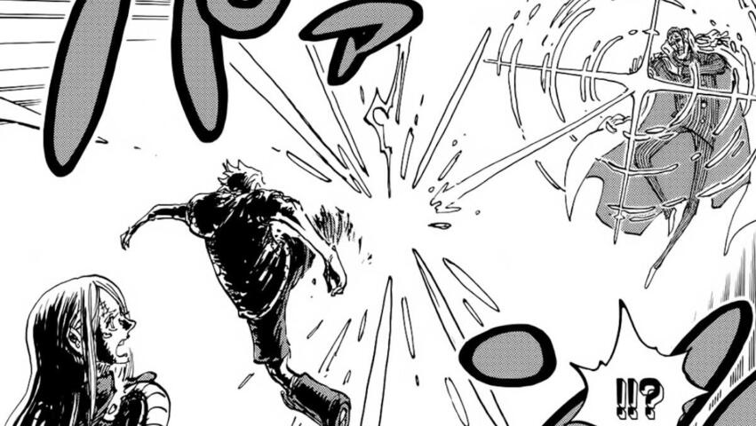 Sanji desvia un rayo laser de Kizaru en One Piece
