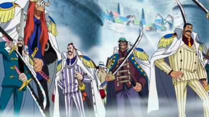 Vicealmirantes más débiles de One Piece