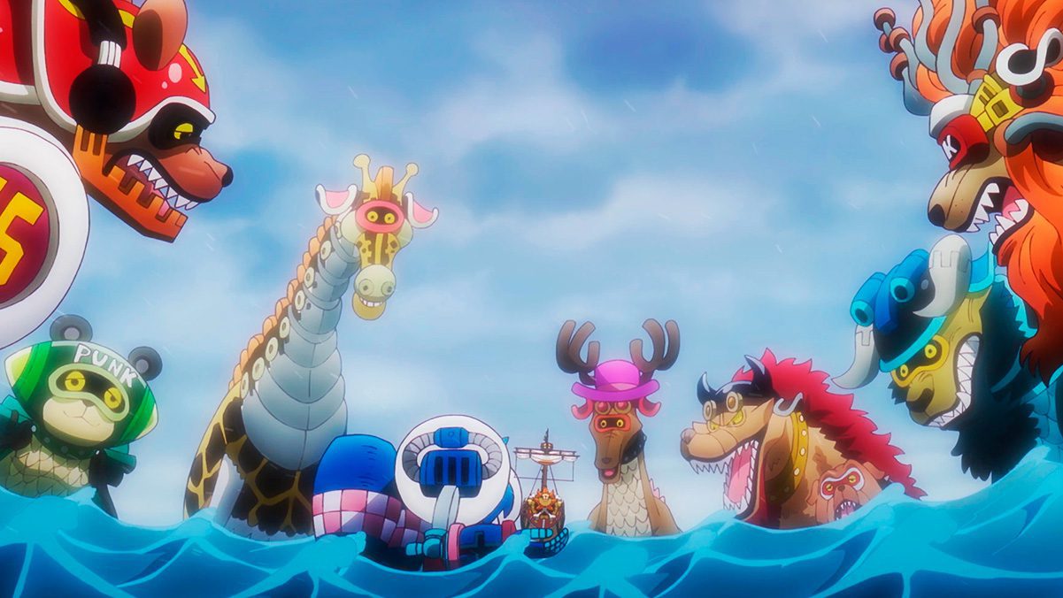 bestias marinas armadas de Egghead en One Piece