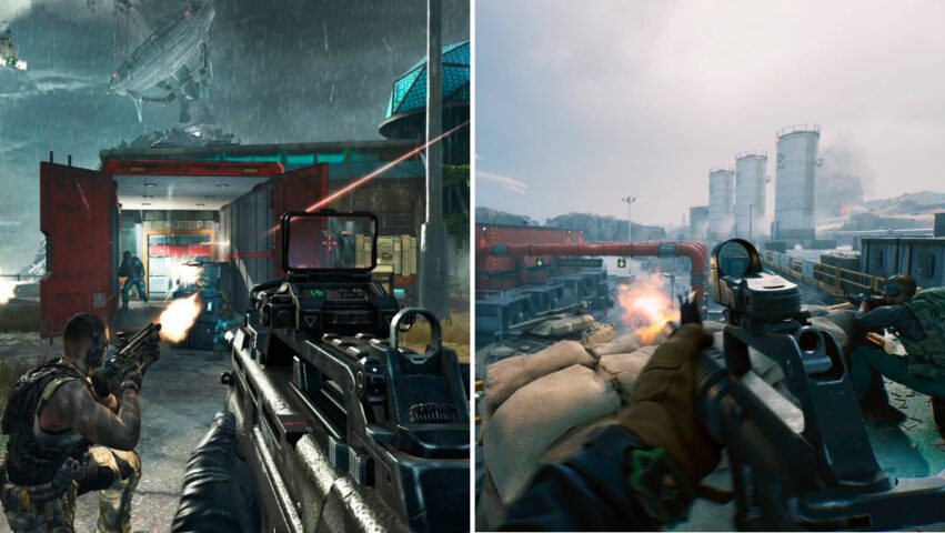 Call of Duty Black Ops 2 and Delta Force Hawk Ops comparación.